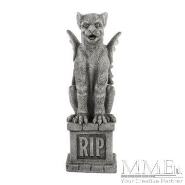Concrete Winged Lion Statue